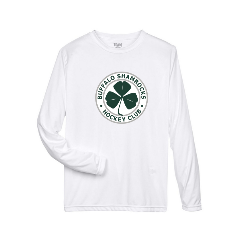Buffalo Shamrocks/Lady Rocks Youth Long Sleeve Performance Shirt