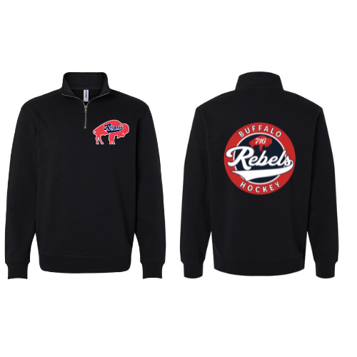Rebels Logo Adult Quarter Zip