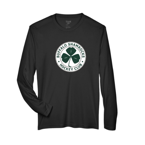Buffalo Shamrocks/Lady Rocks Youth Long Sleeve Performance Shirt