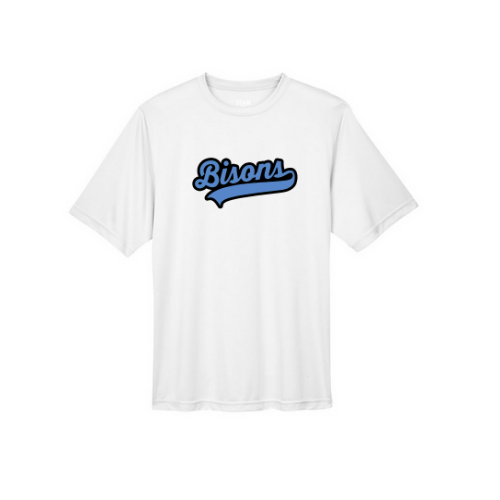 Buffalo Bisons Blue Adult Performance Short Sleeve Shirt