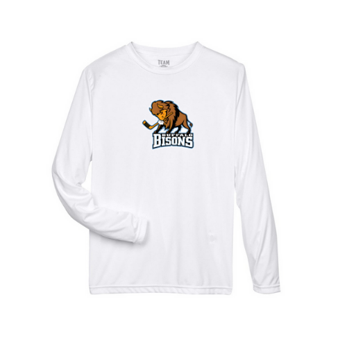 Buffalo Bisons Logo Adult Performance Long Sleeve Shirt