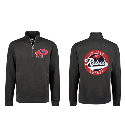 Rebels Logo Adult Quarter Zip