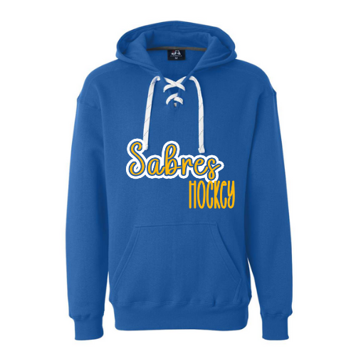 Jr. Sabres Blue See-Thru Adult Sweatshirt