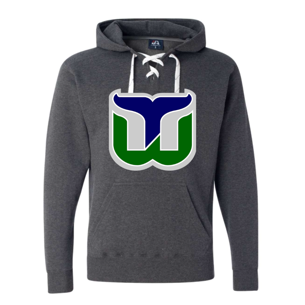 Whalers Logo Adult Hooded Sweatshirt