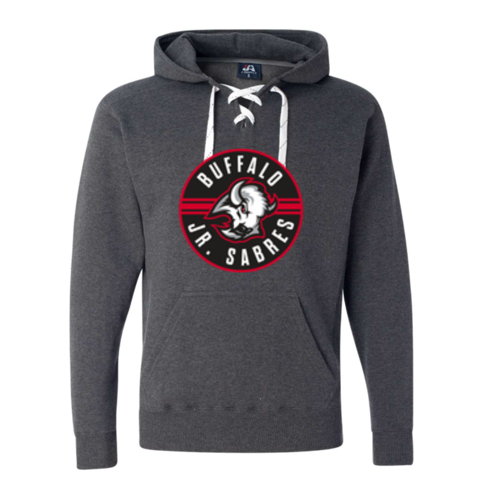 Jr Sabres Red Adult Hooded Sweatshirt