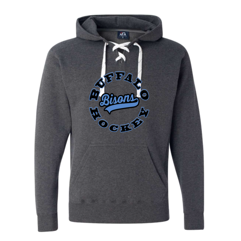 Bisons Blue Circle Youth Hooded Sweatshirt