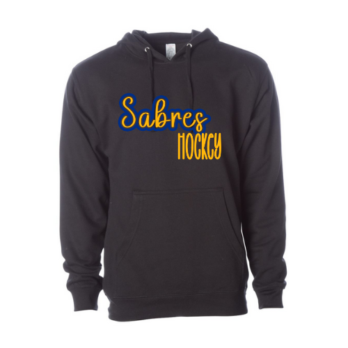 Jr. Sabres Blue See-Thru Adult Sweatshirt