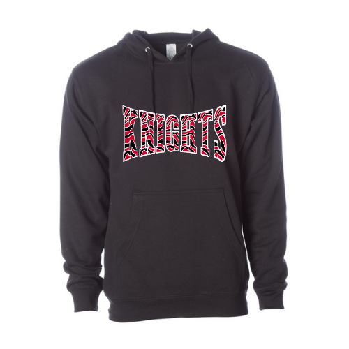 Knights Striped Print Adult Sweatshirt