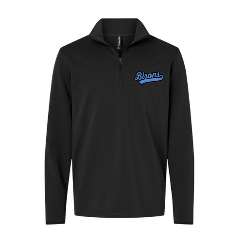 Buffalo Bisons Blue Adult Quarter Zip Sweatshirt
