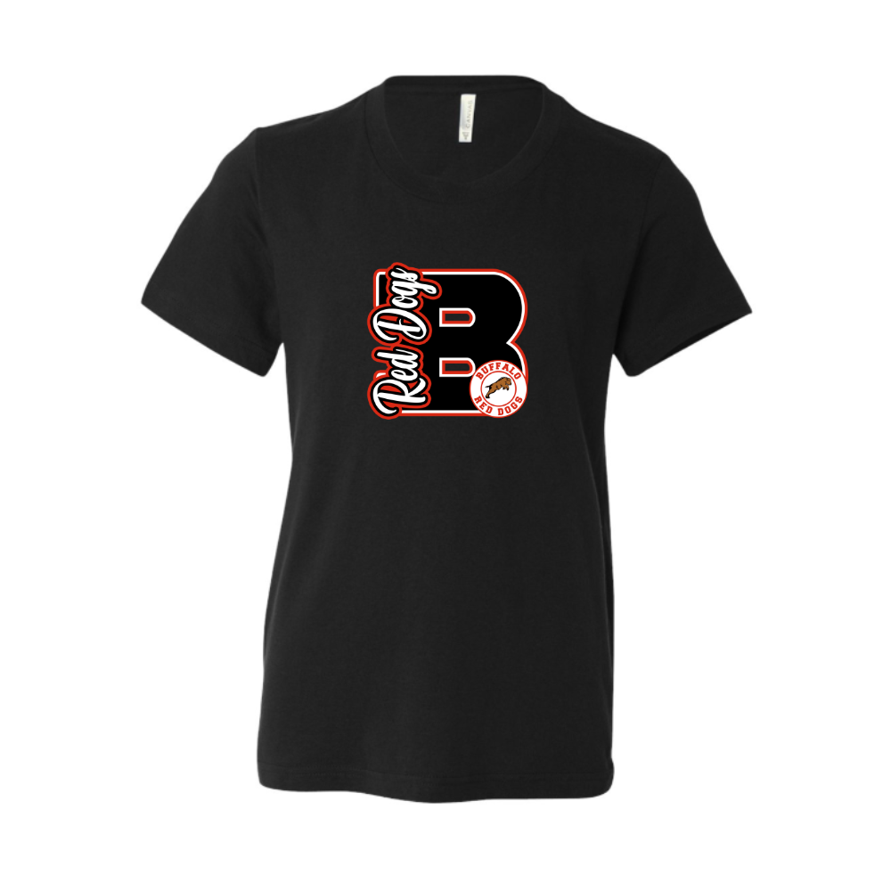 Red Dogs Varsity Letter Adult T-shirt