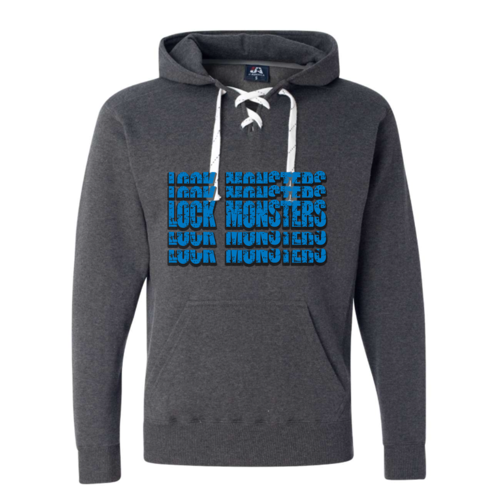 Lockport Stacked Adult Hooded Sweatshirt