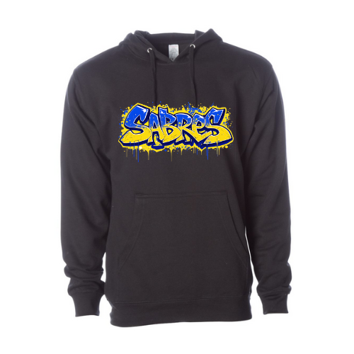 Jr. Sabres Blue Grafitti Adult Sweatshirt