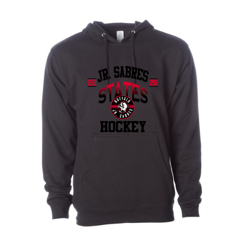 Jr. Sabres Red Gradient Adult Playoff/States Sweatshirt