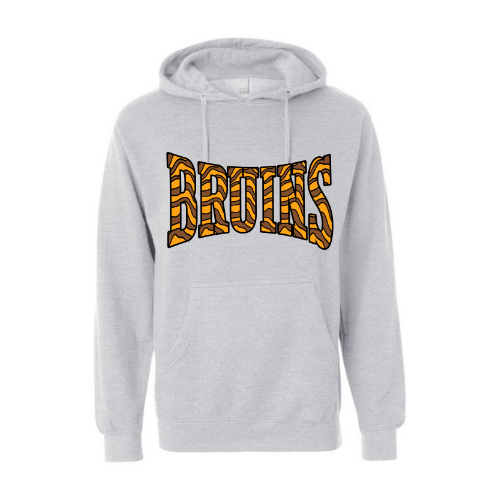 Bruins Striped Print Adult Sweatshirt