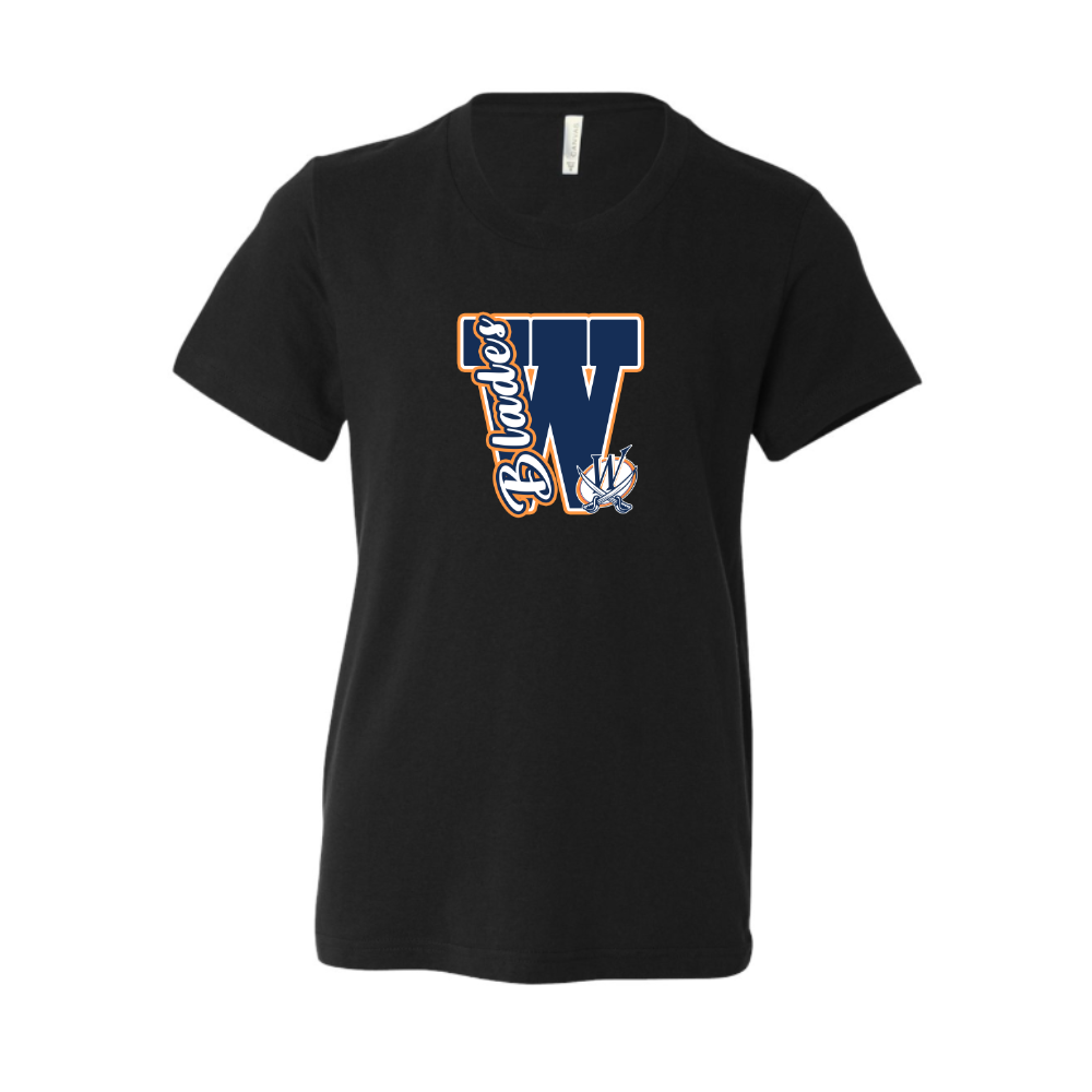 Blades Varsity Letter Adult T-shirt