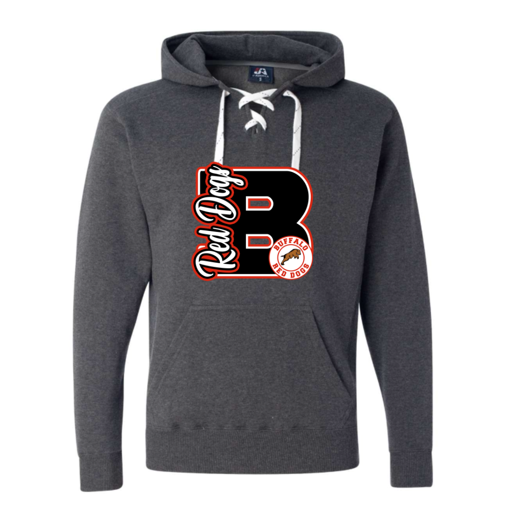 Red Dogs Varsity Letter Adult Sweatshirt