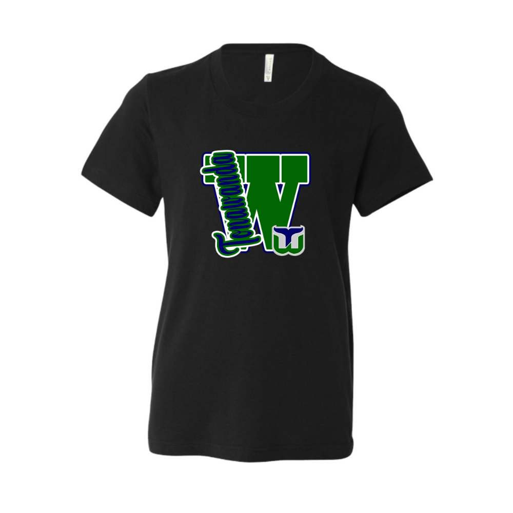 Whalers Varsity Letter Adult T-Shirt