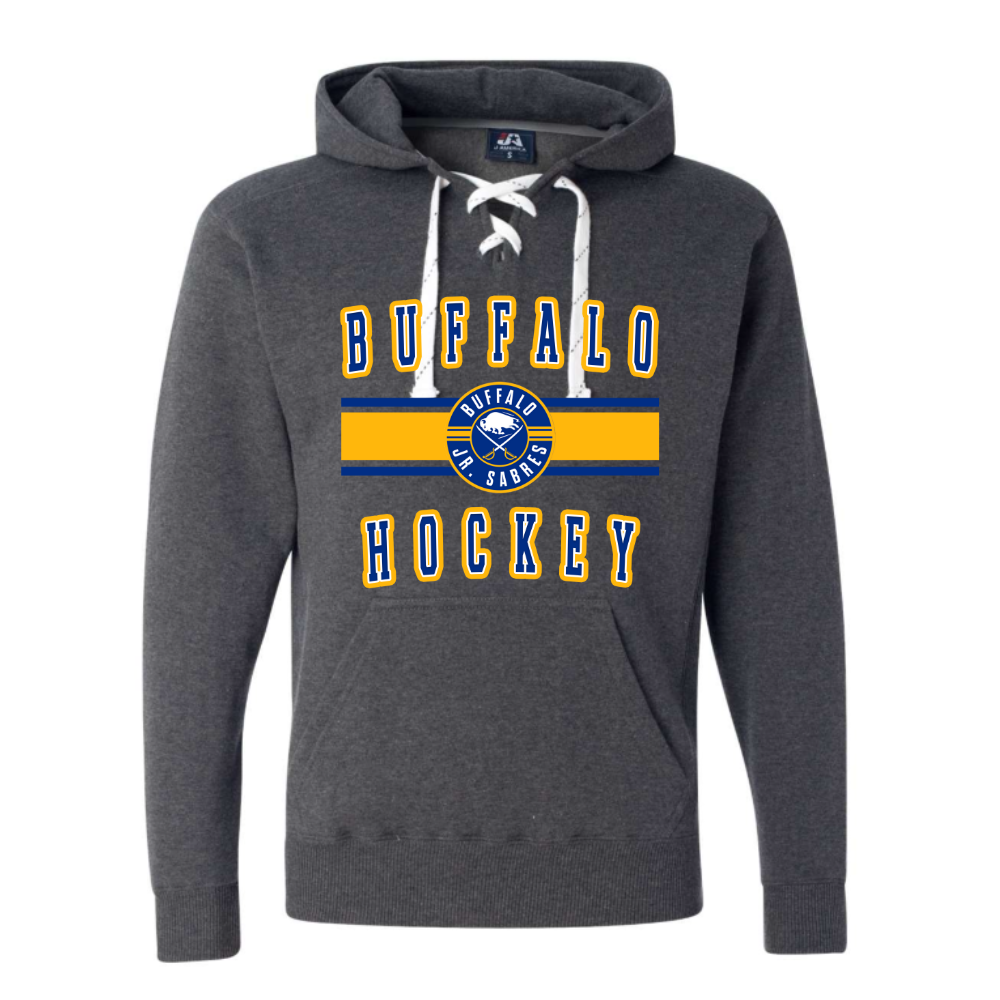 Jr Sabres Blue Stripe Adult Sweatshirt