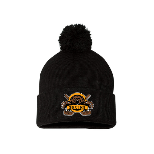 Power City Bruins Beanie with Pom Pom