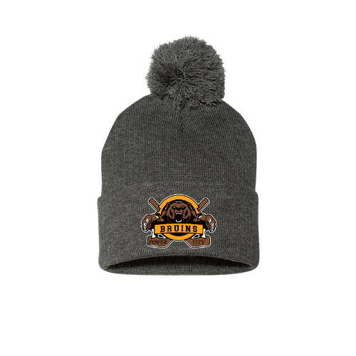 Power City Bruins Beanie with Pom Pom