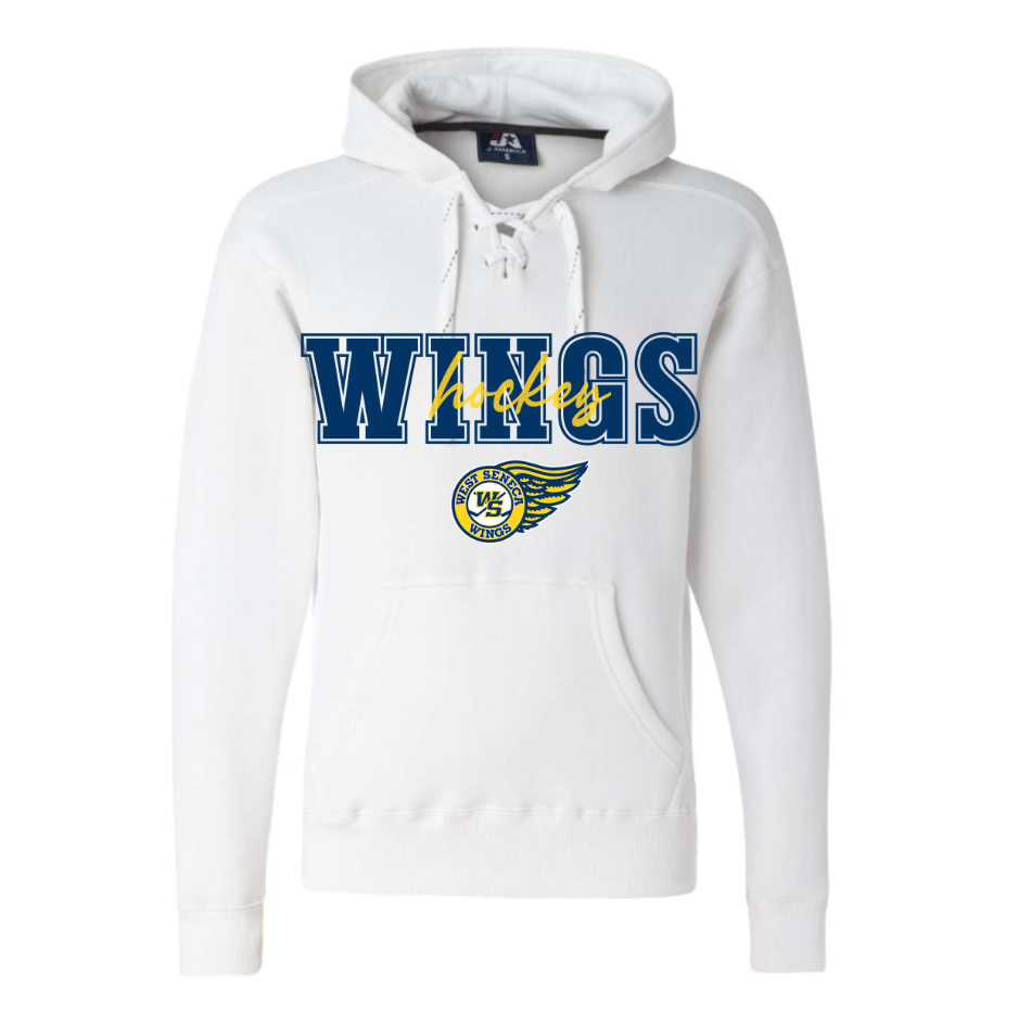 Wings Layered Adult Hooded Sweatshirt