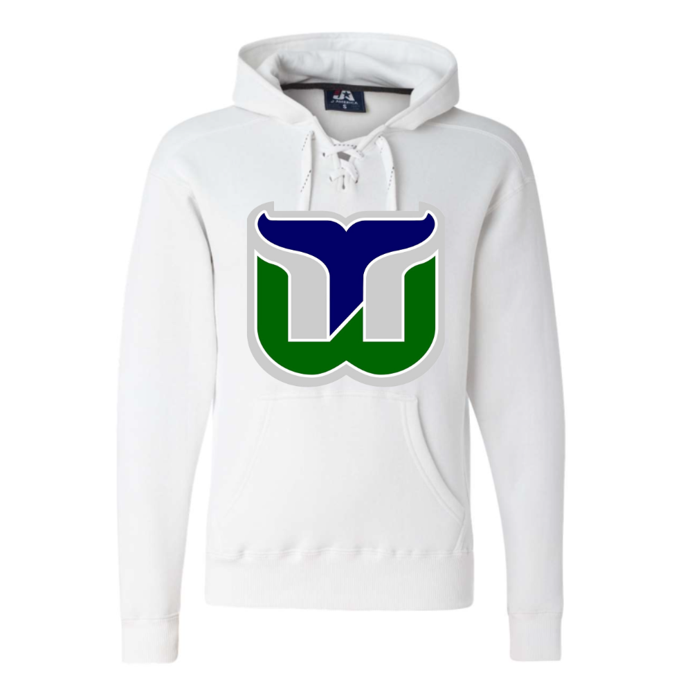 Whalers Logo Adult Hooded Sweatshirt