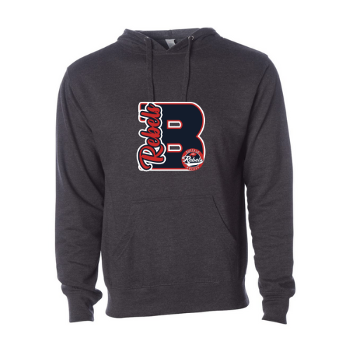 Rebels Varsity Letter Adult Sweatshirt