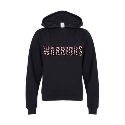 Warriors Striped Print Youth Sweatshirt