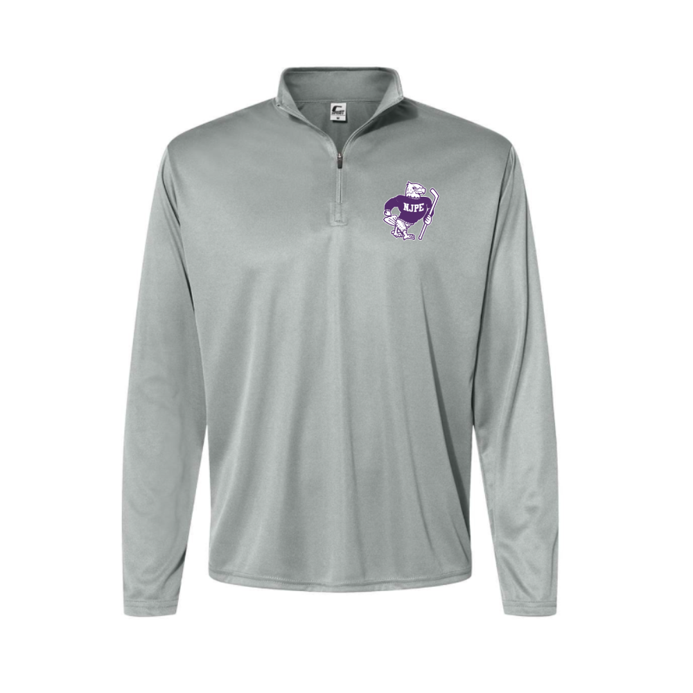 NJPE Mascot Adult Performance Quarter Zip Pullover