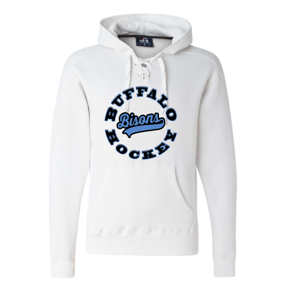 Bisons Blue Circle Youth Hooded Sweatshirt