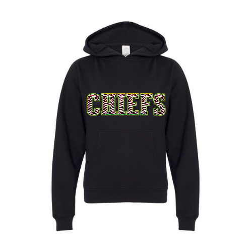 Chiefs Striped Print Youth Sweatshirt
