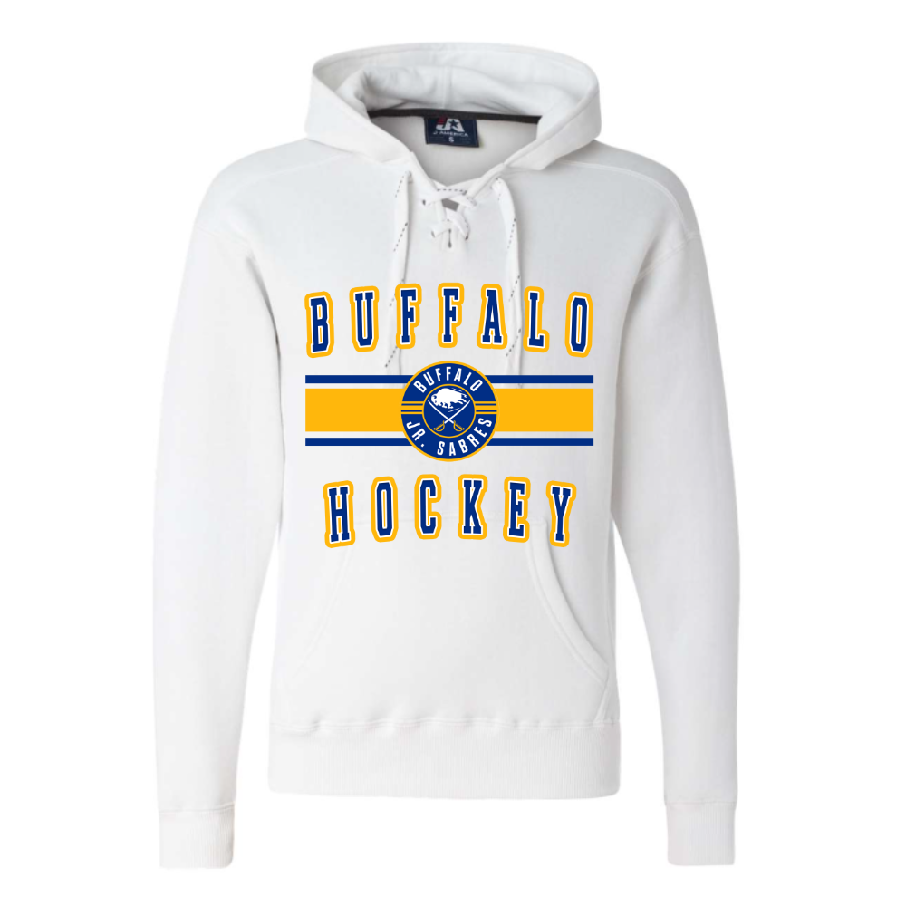 Jr Sabres Blue Stripe Adult Sweatshirt