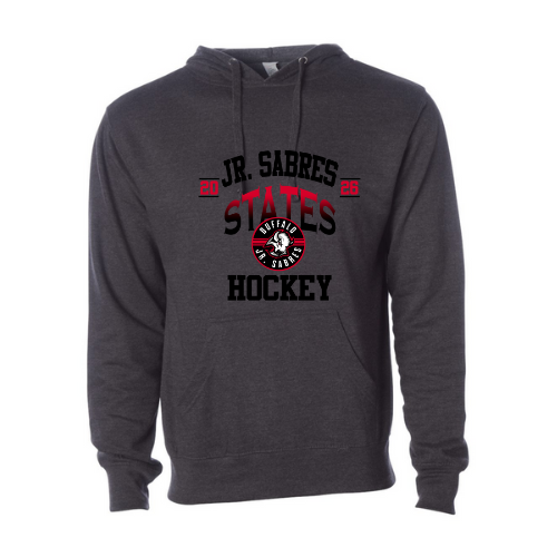 Jr. Sabres Red Gradient Adult Playoff/States Sweatshirt