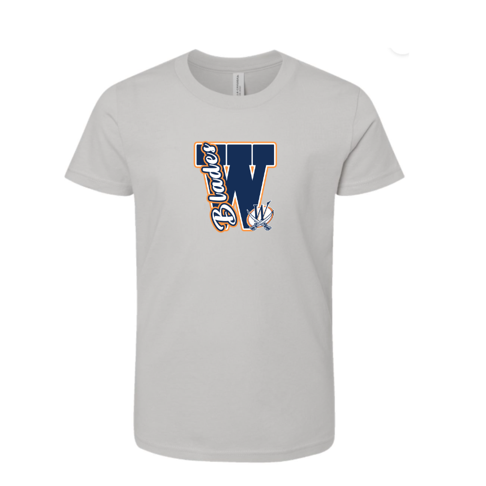 Blades Varsity Letter Adult T-shirt