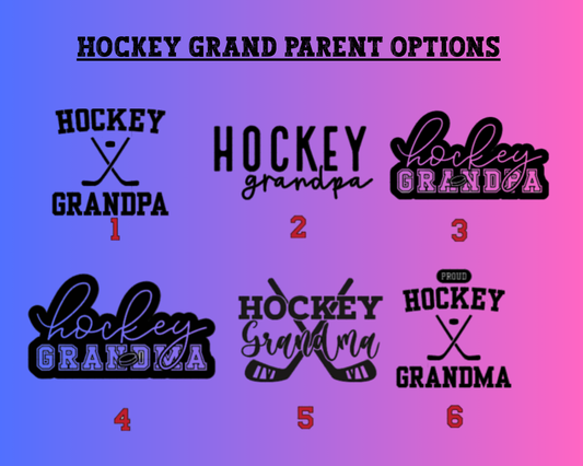 Hockey Grand Parent Decals