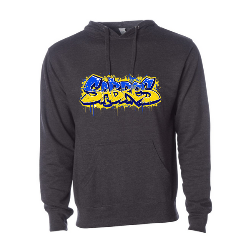 Jr. Sabres Blue Grafitti Adult Sweatshirt
