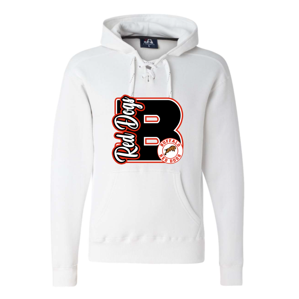 Red Dogs Varsity Letter Adult Sweatshirt