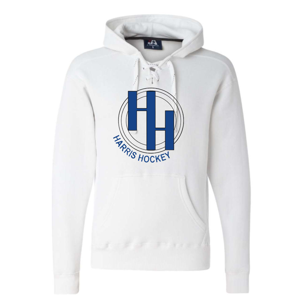 Adult Lace Up Hooded Sweatshirt