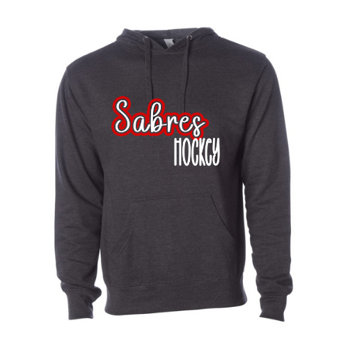 Jr. Sabres Red See-Thru Adult Sweatshirt