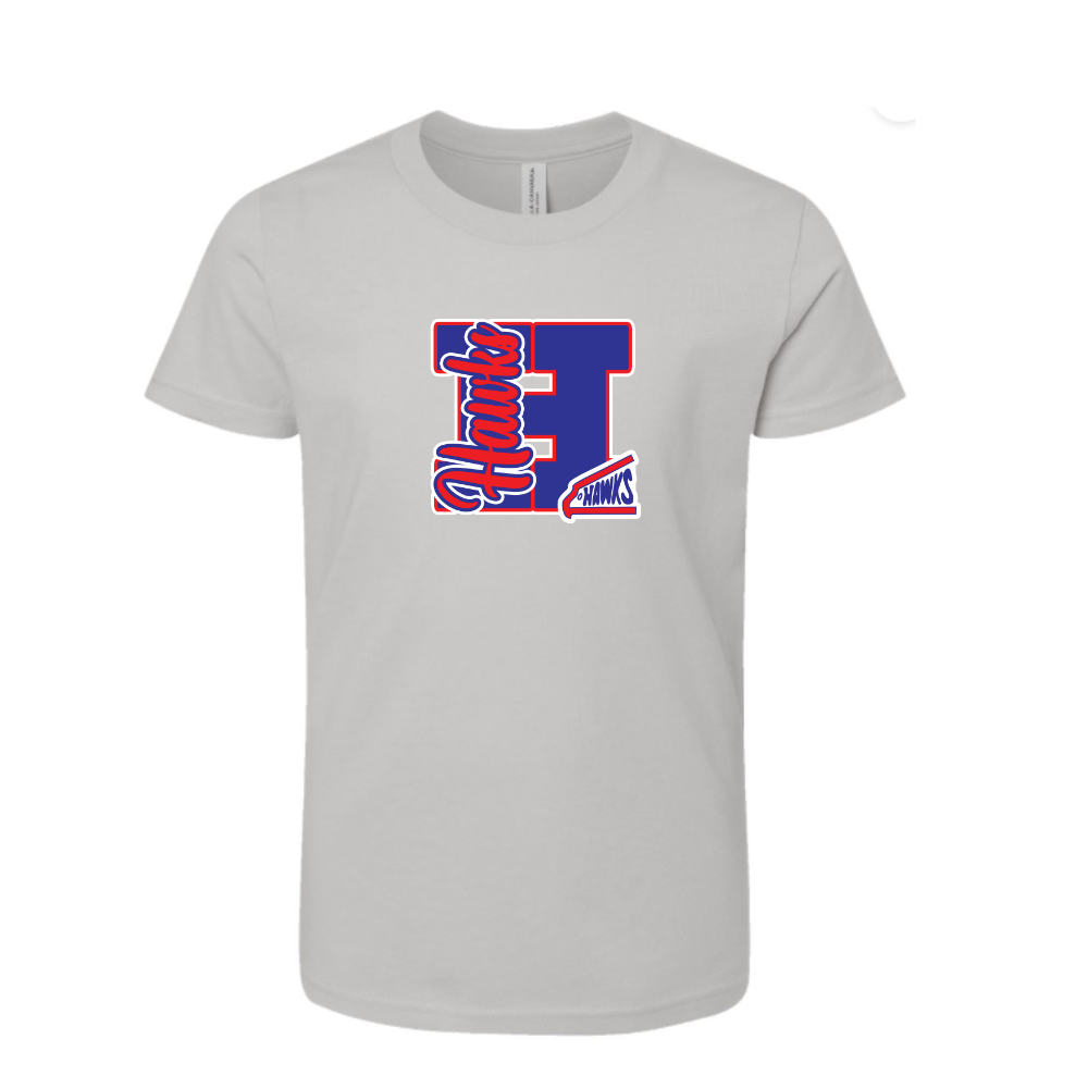 Hawks Varsity Letter Adult T-shirt