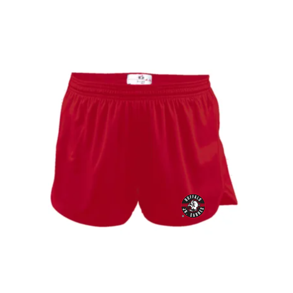 Jr Sabres Red Girls Performance Shorts