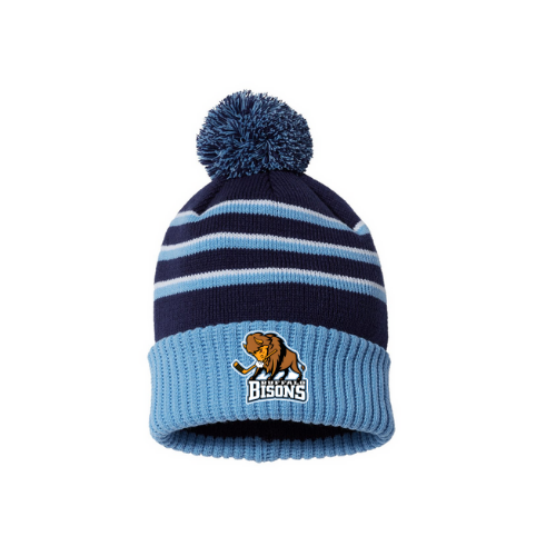 Buffalo Bisons Logo Beanie with Pom Pom