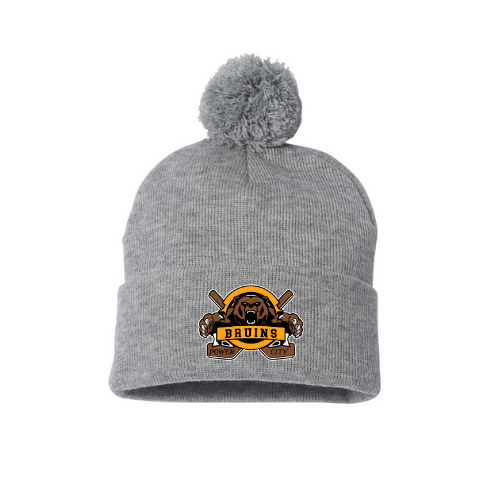 Power City Bruins Beanie with Pom Pom