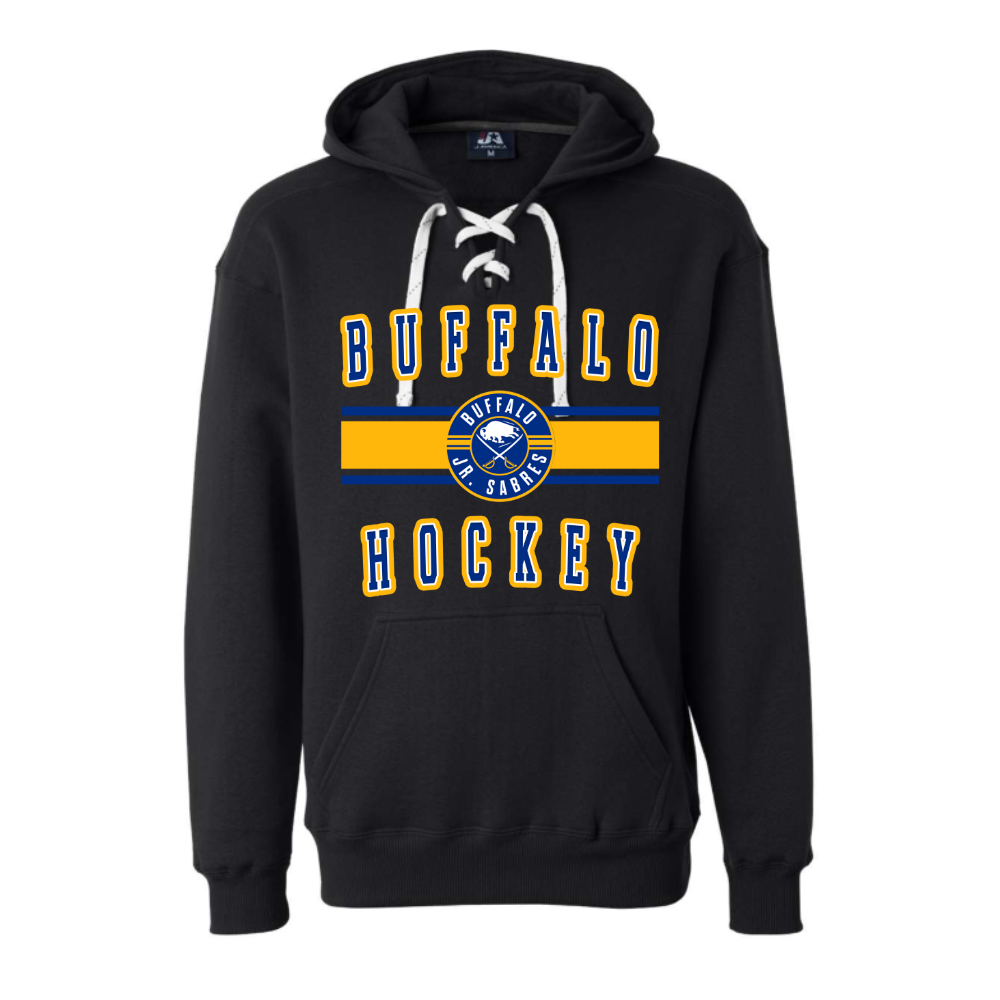 Jr Sabres Blue Stripe Adult Sweatshirt