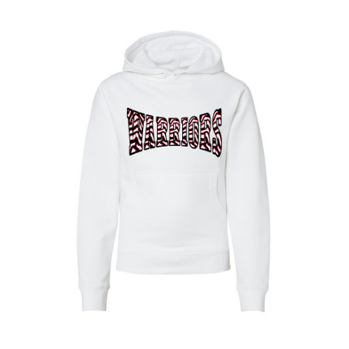 Warriors Striped Print Youth Sweatshirt