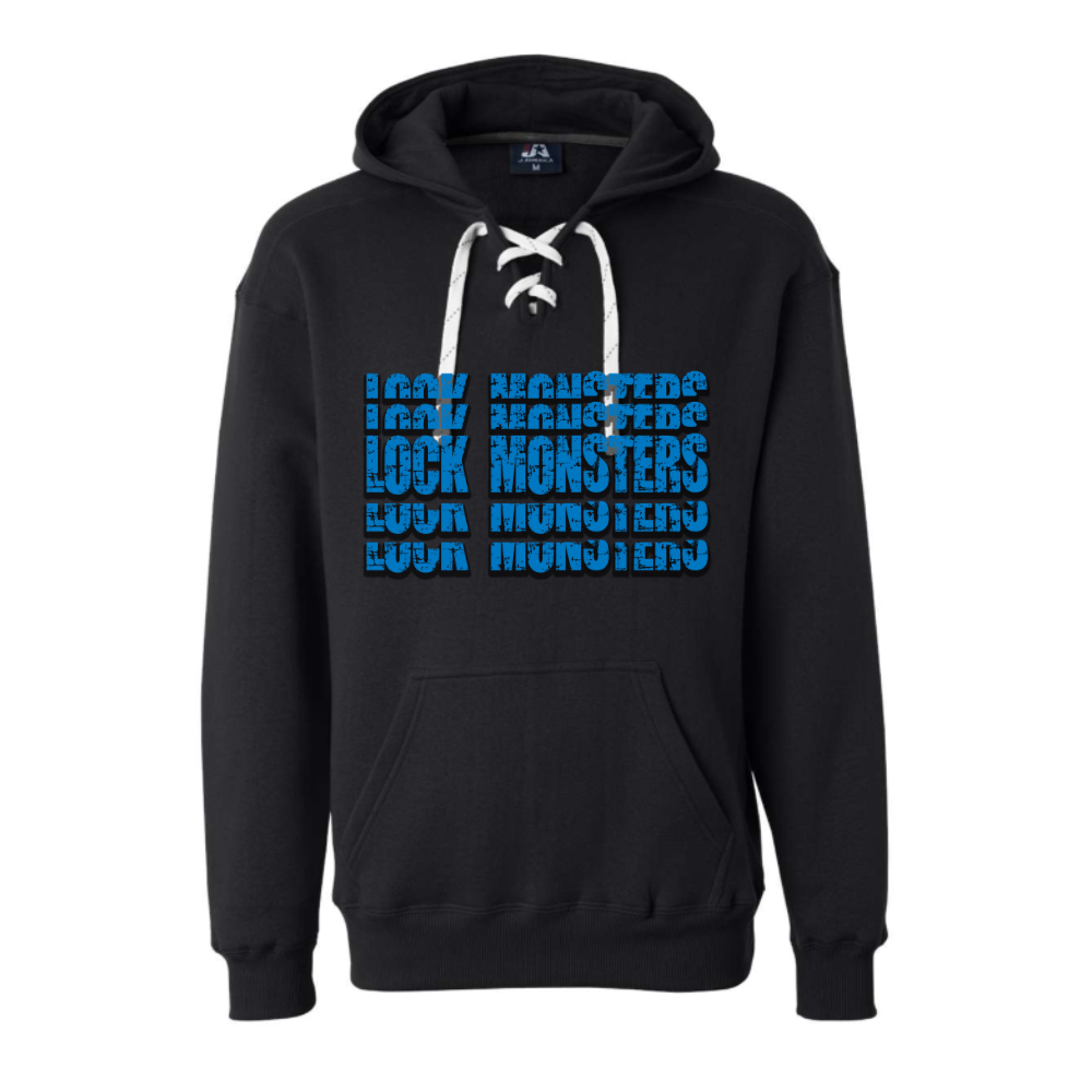 Lockport Stacked Adult Hooded Sweatshirt