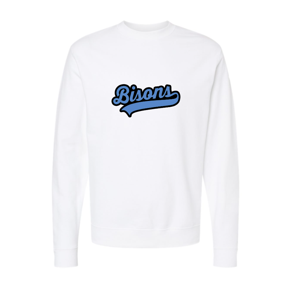 Bison Blue Logo Adult Sweatshirt