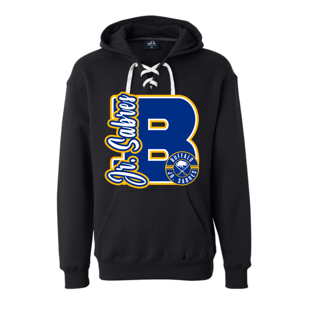 Jr. Sabres Blue Varsity Letter Adult Sweatshirt