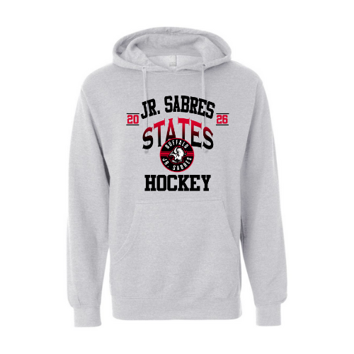 Jr. Sabres Red Gradient Adult Playoff/States Sweatshirt