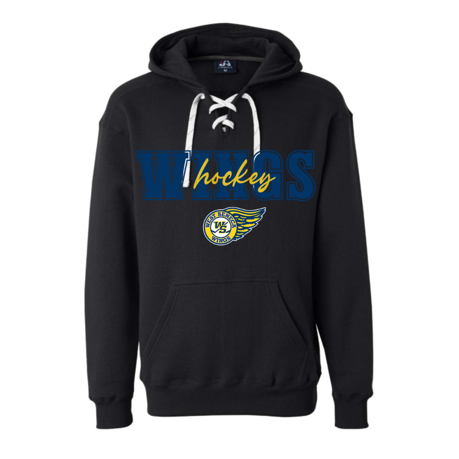 Wings Layered Adult Hooded Sweatshirt